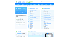 Desktop Screenshot of lyricon.net