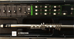 Desktop Screenshot of lyricon.com